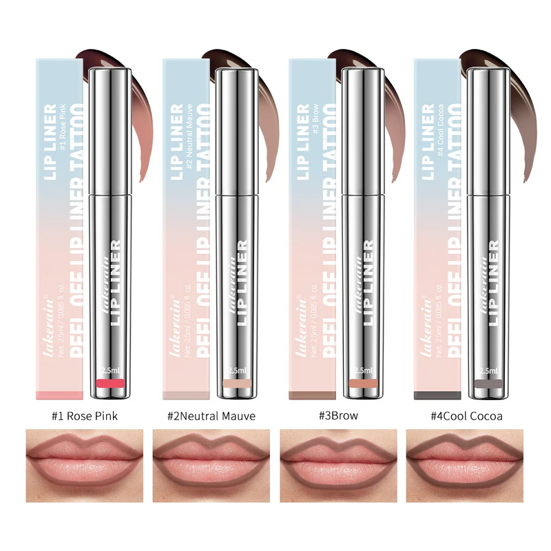 Matte Lip Tint Brown Contour Tear-off Lips Stain Cosmetic
