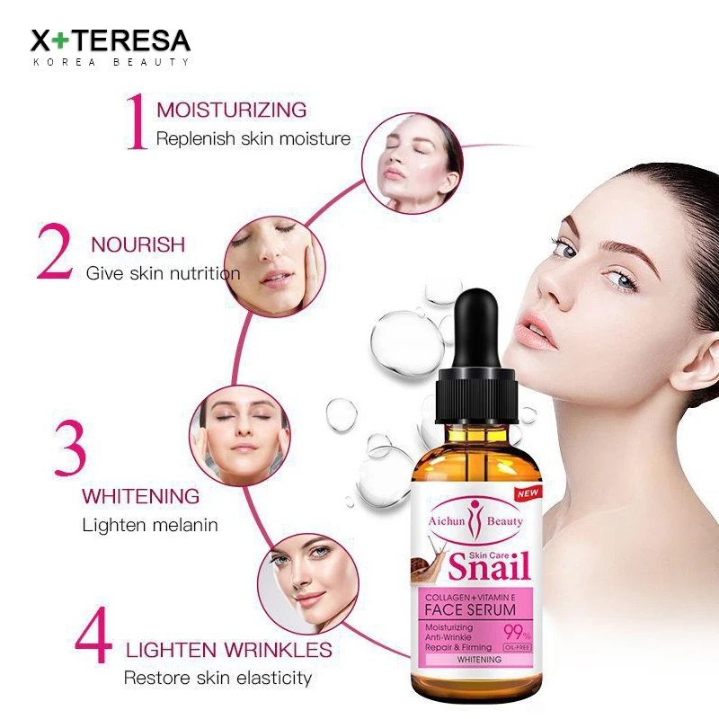 Face Serum Firming Collagen VitaminE Nourishing Tender Brighten Skin Care