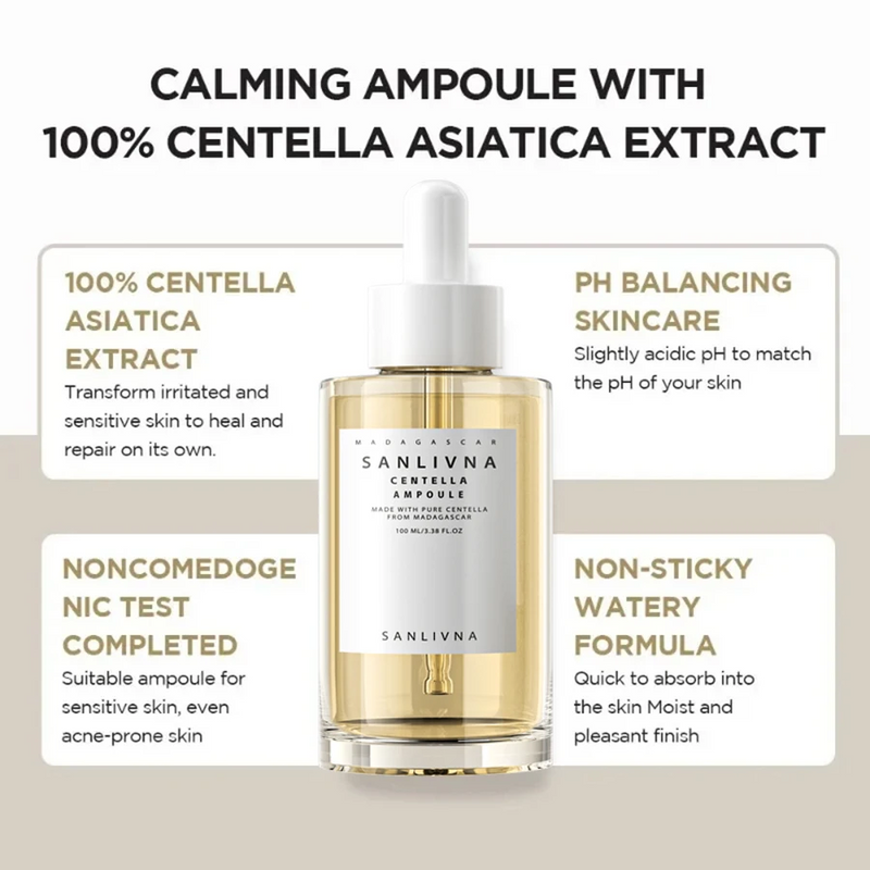 Asiatica Ampoule Facial Serum , Prone and Sensitive Skin