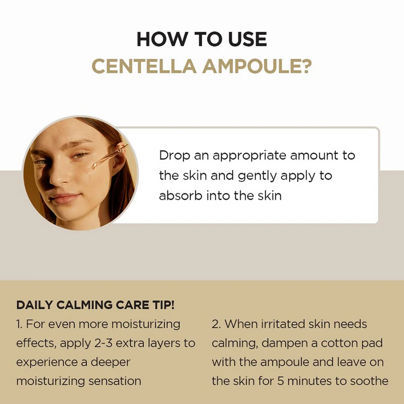 Asiatica Ampoule Facial Serum , Prone and Sensitive Skin