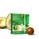 Oem Custom Logo 4g*12pcs Moisturizing Pore Cleaning Avocado Foam Face Sheet Mask Full Face Mask Facial Mask